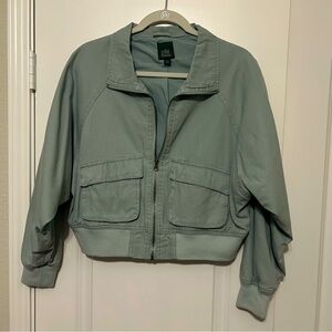 Wild Fable Women's Green Bomber Jacket